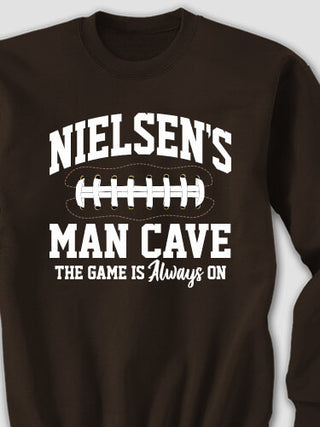 Football Man Cave : Printed Sweatshirts