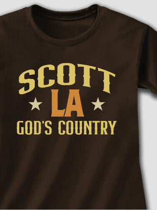 God's Country : Adult Ladies Fitted T-Shirt