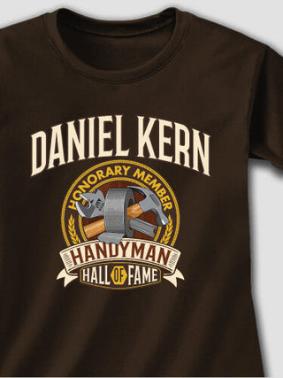 Handyman Hall Of Fame : Adult Ladies Fitted T-Shirt
