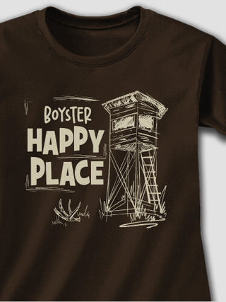 Hunting Happy Place : Adult Ladies Fitted T-Shirt