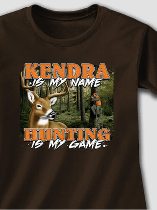 Hunting is my Game : Adult Ladies Fitted T-Shirt