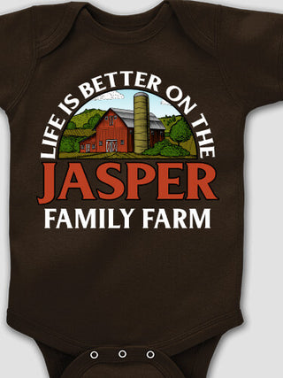 Life Is Better Farm : Printed Baby Bodysuits