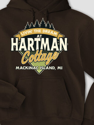 Livin' The Dream Cottage : Printed Hoodies