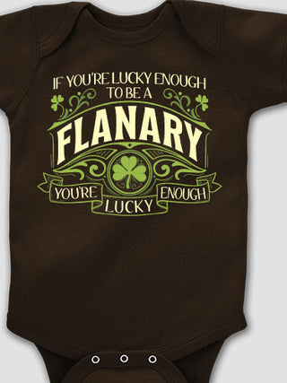 Lucky Enough : Printed Baby Bodysuits