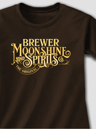 Moonshine and Spirits : Adult Ladies Fitted T-Shirt