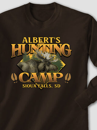 Moose Hunting Camp : Printed Long Sleeves