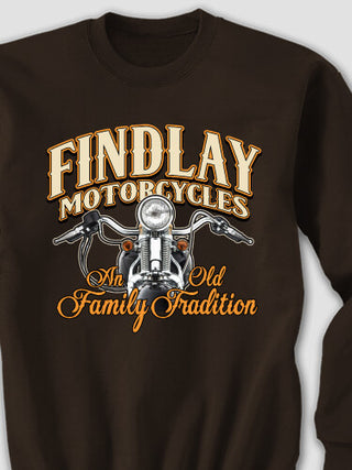 Motorcycle Family Tradition : Printed Sweatshirts