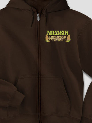 Mushroom Hunting : Embroidered Zip Hoodies