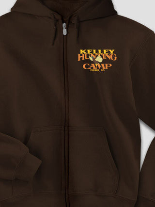 Pheasant Hunting Camp : Embroidered Zip Hoodies