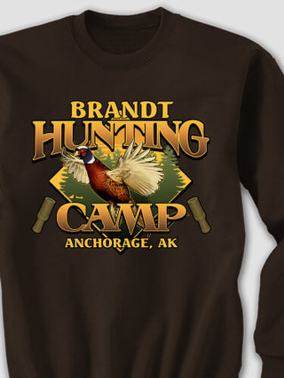 Pheasant Hunting Camp : Printed Sweatshirts