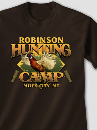 Pheasant Hunting Camp : Printed T-Shirts