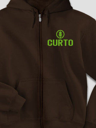 Pine Tree : Embroidered Zip Hoodies