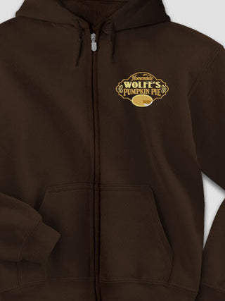 Pumpkin Pie : Embroidered Zip Hoodies