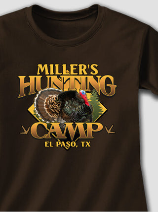Turkey Hunting Camp : Printed T-Shirts