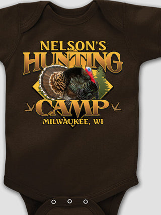 Turkey Hunting Camp : Printed Baby Bodysuits