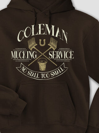 Vintage Mucking Service : Printed Hoodies