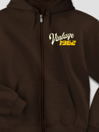 Vintage : Embroidered Zip Hoodies