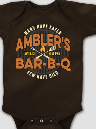 Wild Game Few Have Died BBQ : Printed Baby Bodysuits