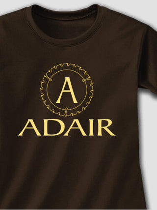 Woodworking Monogram : Adult Ladies Fitted T-Shirt