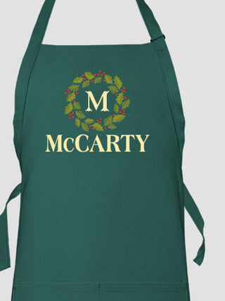 Christmas Monogram : Printed Aprons