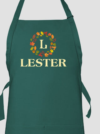Fall Monogram : Printed Aprons