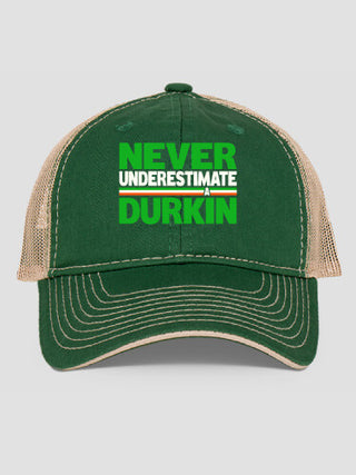 Never Underestimate Irish : Embroidered Trucker Hats