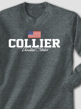 American Flag : Printed Long Sleeves