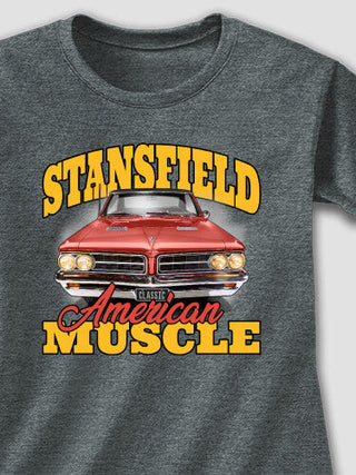 American Muscle Car : Adult Ladies Fitted T-Shirt