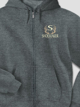 Antler Monogram : Embroidered Zip Hoodies