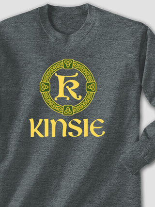 Celtic Wreath Monogram : Printed Long Sleeves