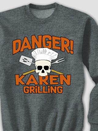 Danger Grilling : Printed Sweatshirts