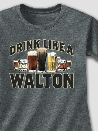 Drink Like A : Adult Ladies Fitted T-Shirt