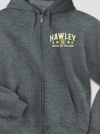 Eagle Monogram : Embroidered Zip Hoodies