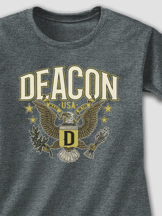 Eagle Monogram : Adult Ladies Fitted T-Shirt