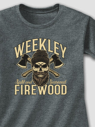 Firewood : Adult Ladies Fitted T-Shirt