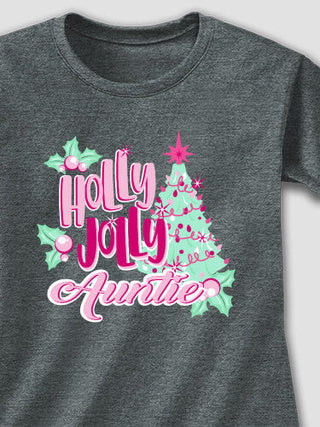 Holly Jolly : Adult Ladies Fitted T-Shirt