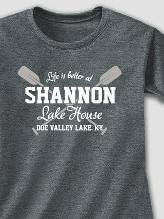 Lake House : Adult Ladies Fitted T-Shirt