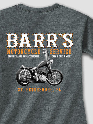 Motorcycle Service BP : Adult Ladies Fitted T-Shirt