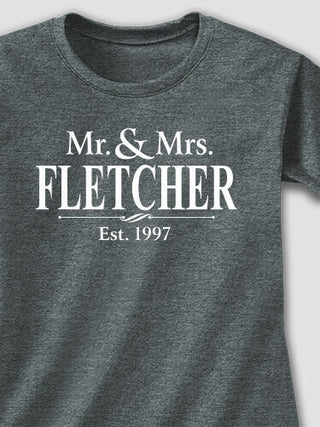 Mr and Mrs : Printed T-Shirts