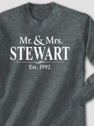 Mr and Mrs : Printed Long Sleeves