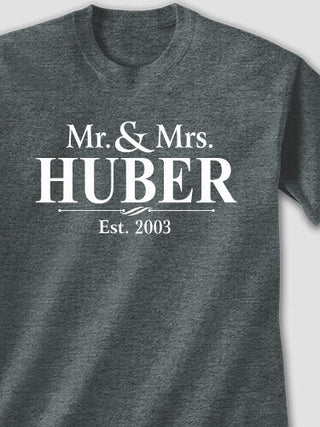 Mr and Mrs : Printed T-Shirts