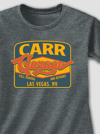 Retro Garage : Adult Ladies Fitted T-Shirt