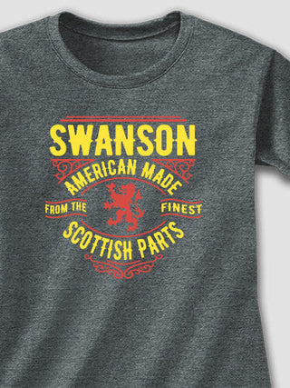 Scottish Parts : Adult Ladies Fitted T-Shirt