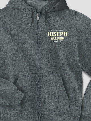 Welding : Embroidered Zip Hoodies