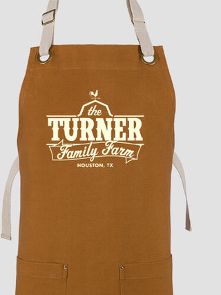 Family Farm : Printed Canvas Work Aprons