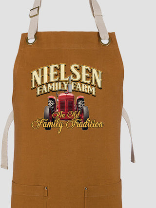 Farming Family Tradition : Printed Canvas Work Aprons