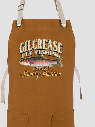 Fly Fishing Family Tradition : Printed Canvas Work Aprons