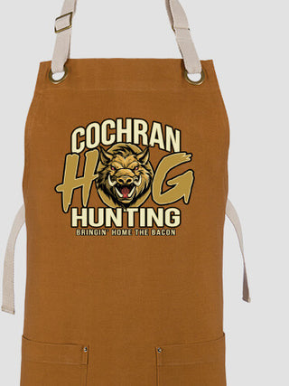 Hog Hunting : Printed Canvas Work Aprons