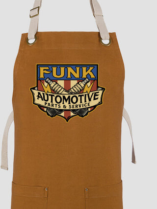 Vintage Automotive : Printed Canvas Work Aprons