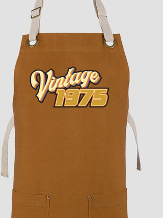 Vintage : Printed Canvas Work Aprons